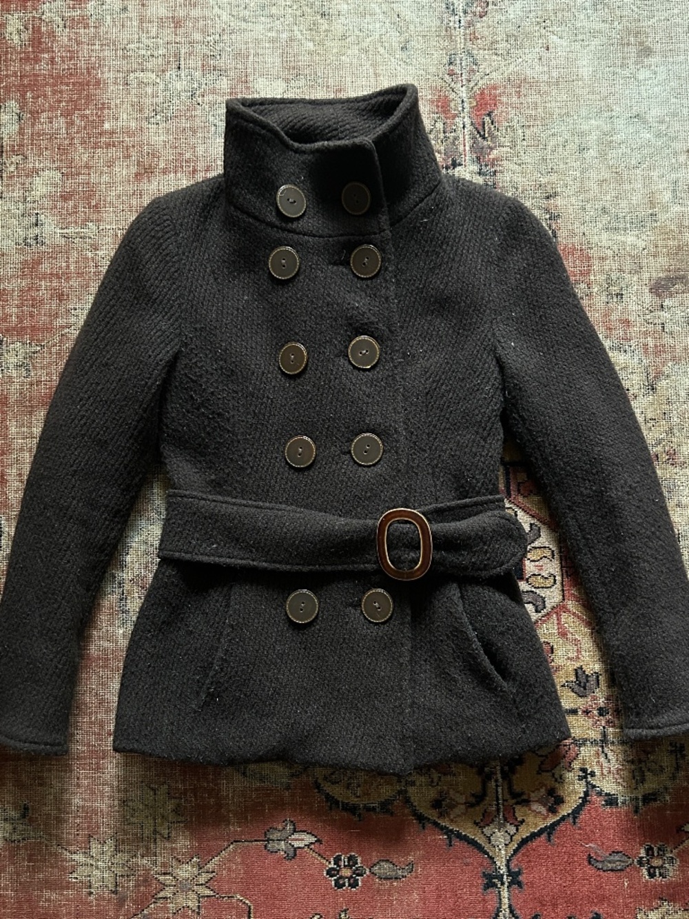 Y2K Wool Button Jacket Size XS